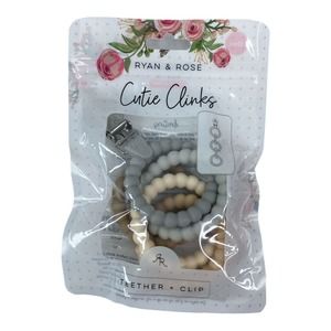 Ryan & Rose CUTIE CLINKS Teether & Clip 0M+